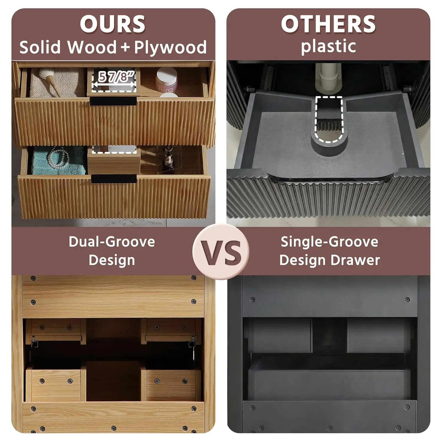 24" Floating Vanity Sink 6