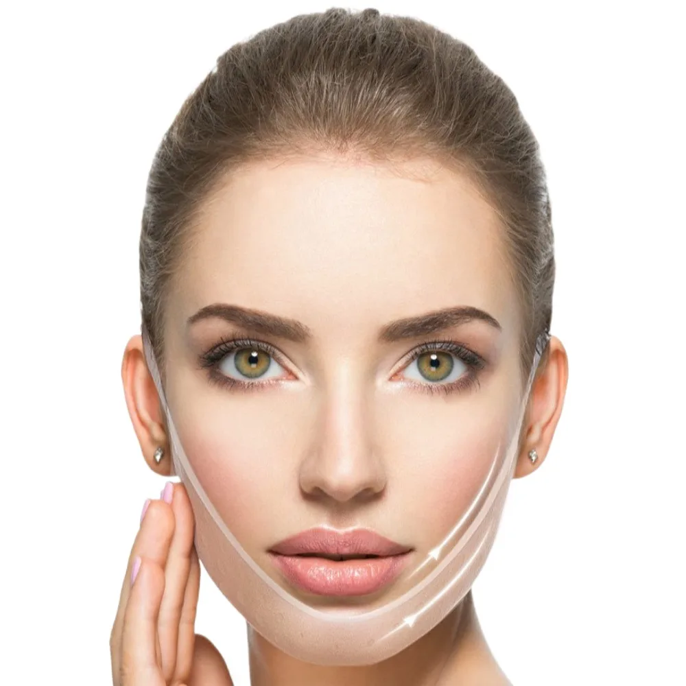 Skin Care Tool Silicone Face Strap Belt Mask Anti-Wrinkle Lift Up Lift Oval Mask Sculpting Elasticity Face Slimming Strap Neck