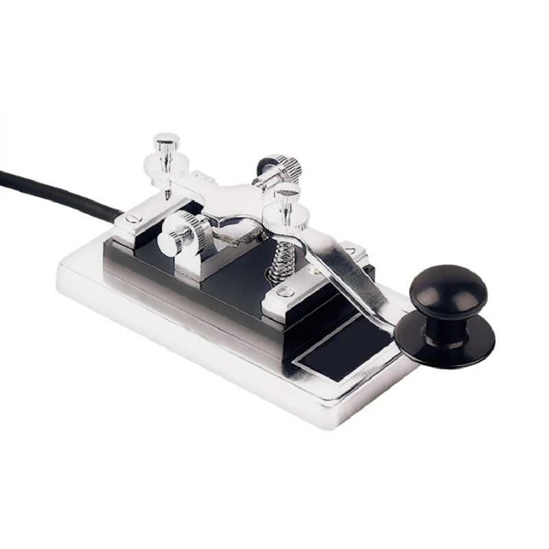

1Set Radio Hobbyist Exerciser Moores Electric Key Shortwave Radio Silver Portable