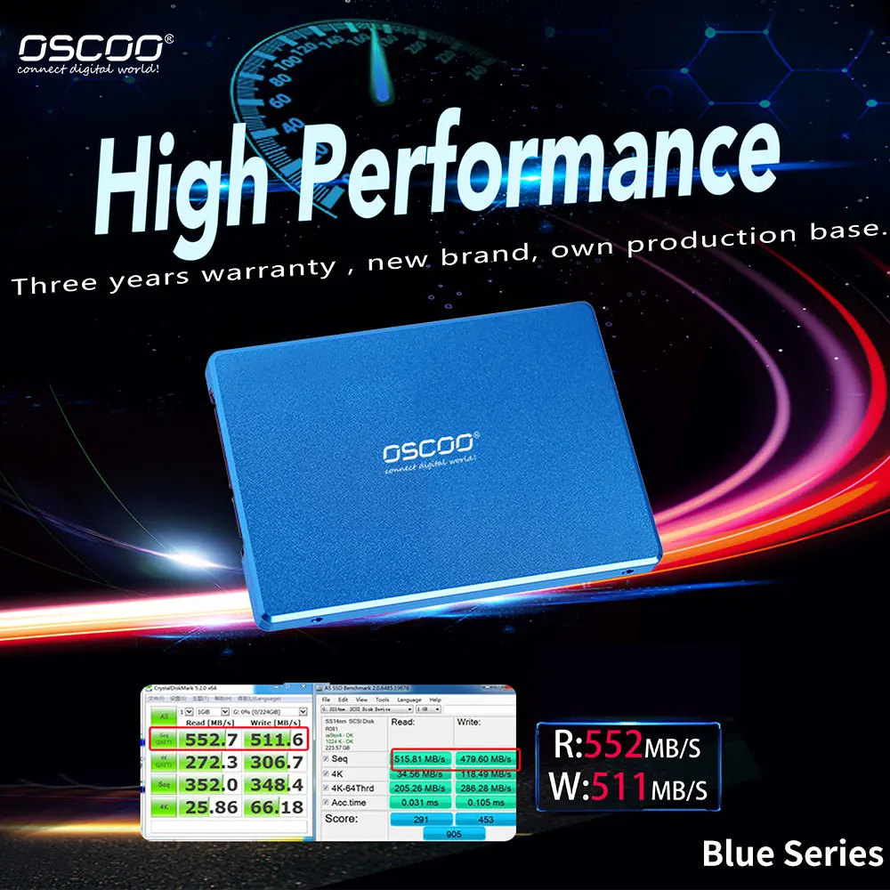 

OSCOO SSD 126GB 256GB 512GB hdd 2.5 Sataiii Hard Disk Drive for Computer Laptop Ssd Internal Hard Drive SATA Disk