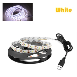 Versatile USB LED Strip Light - Flexible White/Warm White Lighting Ribbon - 4M (USB White)