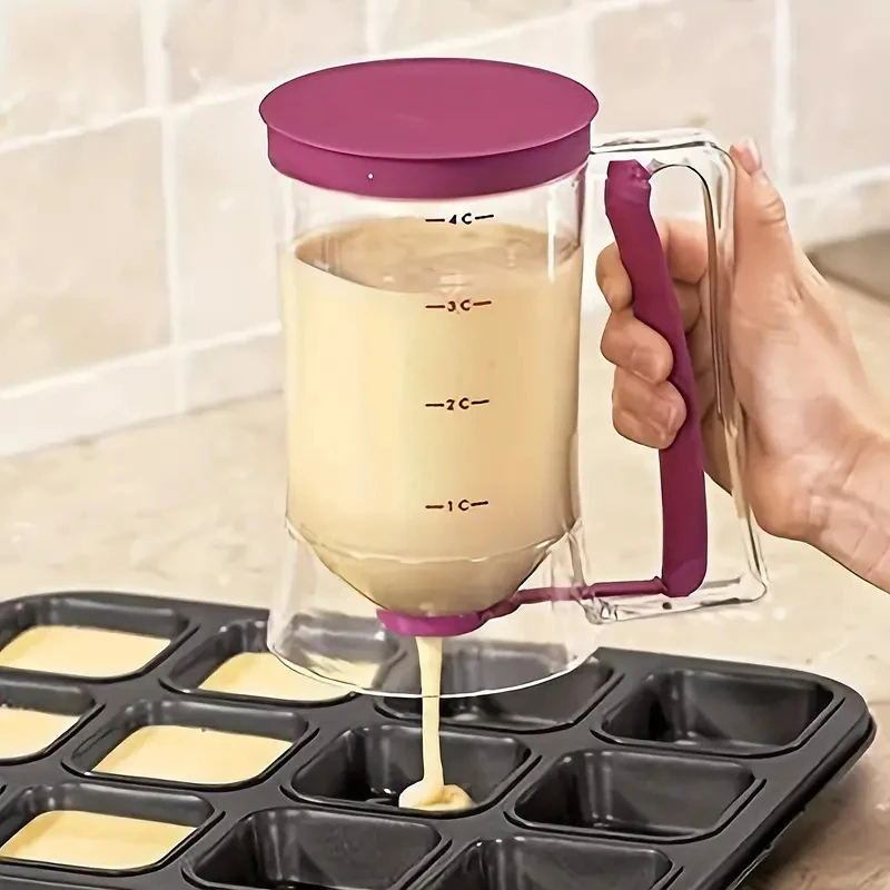 1 Pcs 900ml Batter Dispenser for Pancake Cupcakes Cake,baking tools