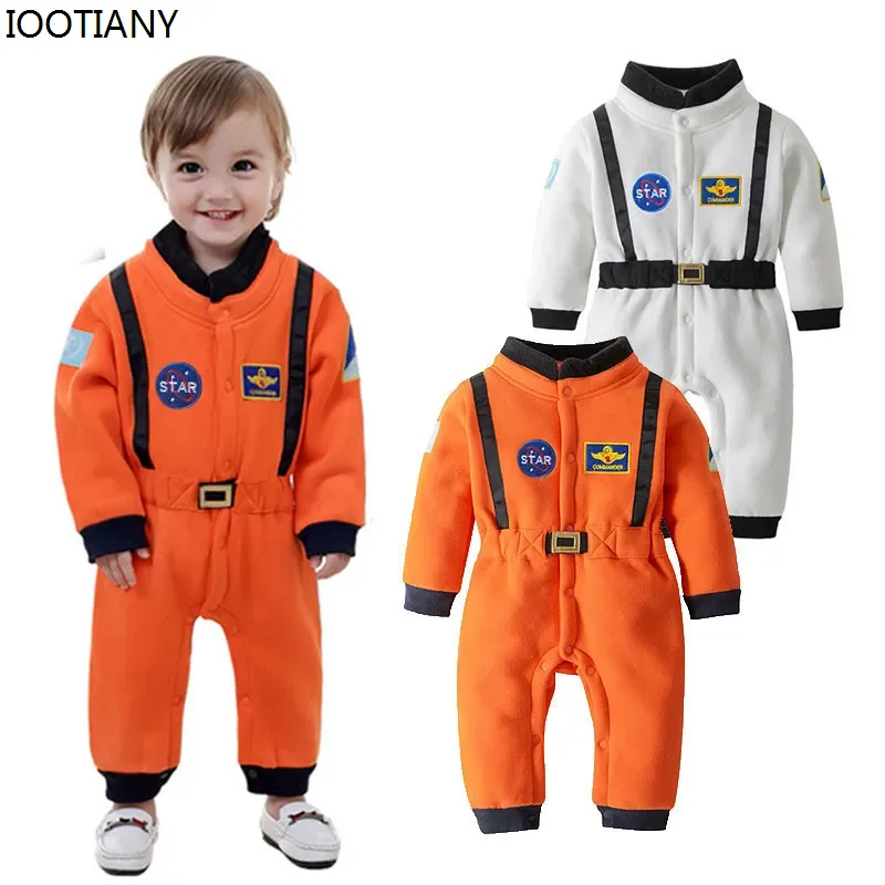 

New Astronaut Costume Space Suit Rompers For Baby Boys Toddler Infant Halloween Christmas Birthday Party Cosplay Fancy Dress