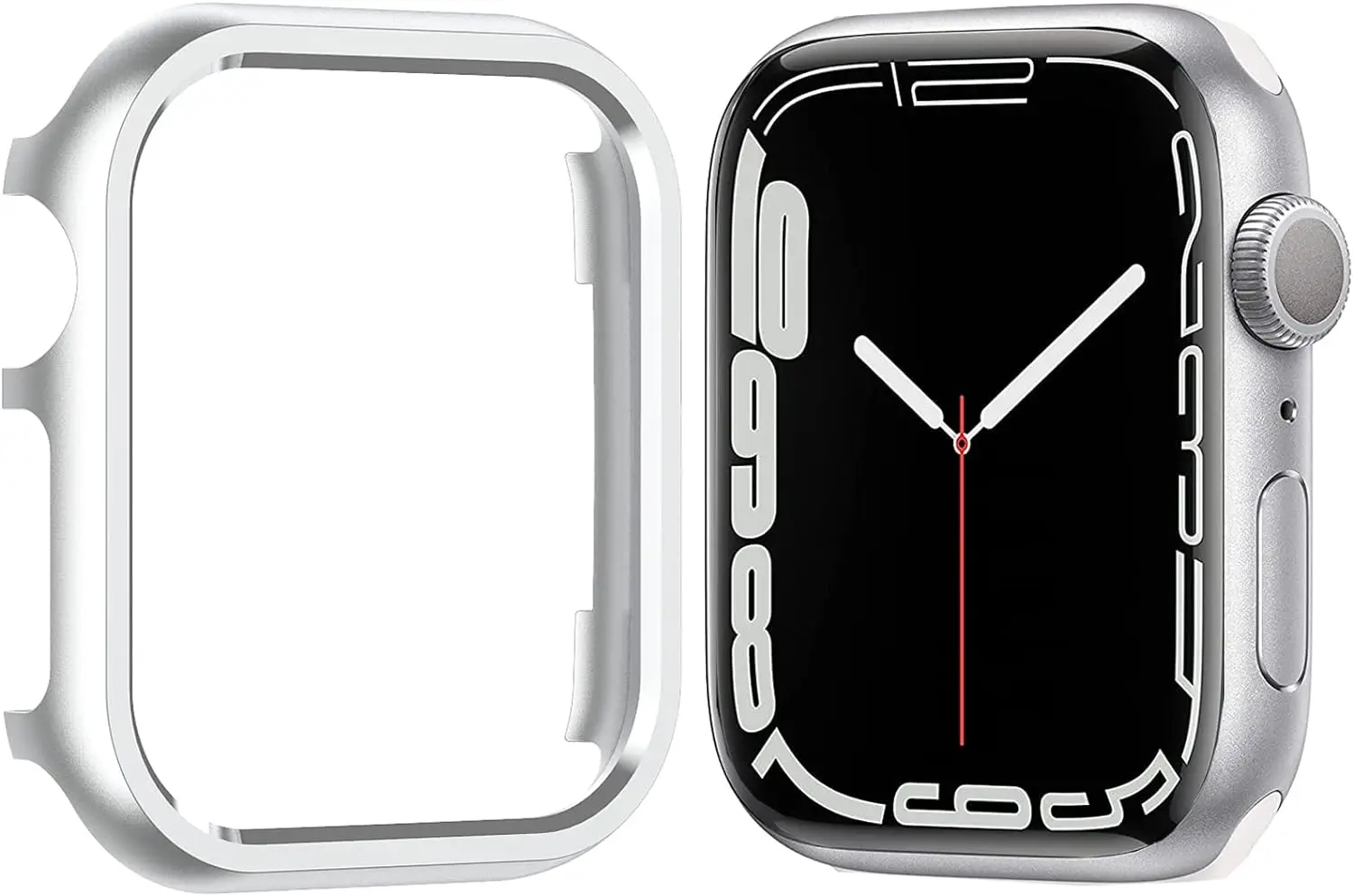 Sleek Aluminum Alloy Watch Case - Premium Metal Bumper Frame with Hollow Out Design