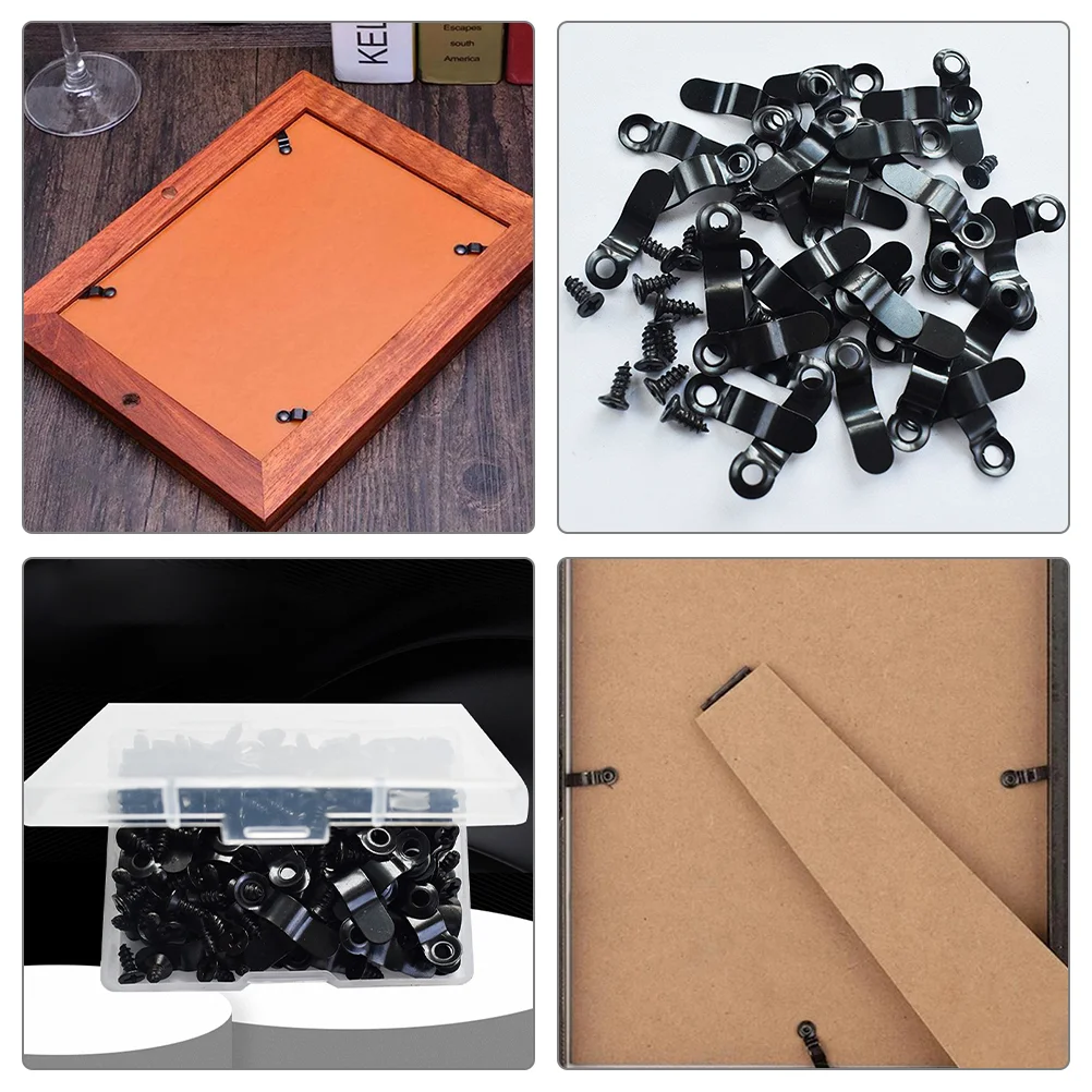 100 Pcs Office Decor Turn Button Hanging Posters Picture Frame Backing