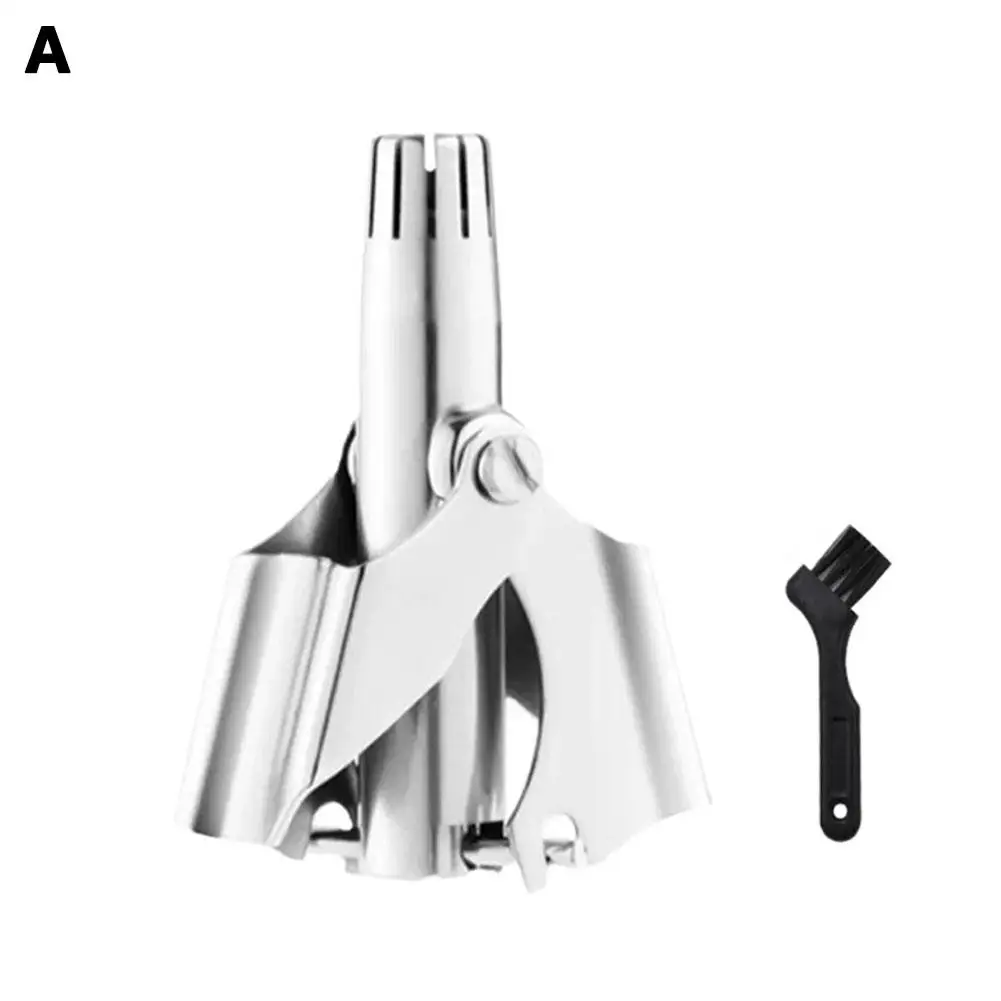 Nose Hair Cleaner Steel Shaving Cleanup Clean God Lightweight Trimmer Manual Washable Nose Hair Portable Nos F5I6