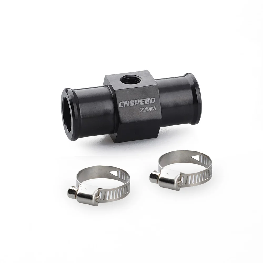 Black Water Temp Gauge Radiator 1/8Npt Temperature 18mm 20mm 22mm 24mm Water Temp Joint Pipe Sensor Hose Adapter