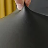 Pu Leather Bar Chair Cover Elastic All-inclusive Office Chair Slipcovers Waterproof Short Back Chairs Protector Case Home Decor 6