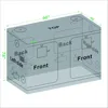 Hydroponic Indoor Planting Tent with Detachable Floor Tray and Tool Kit, Polyester Film, 96 "x 48" X78" 6