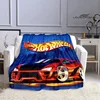 Hot Wheels Fashion logo Printed blankets Children's Warm Flange blanket Home travel blanket bed linings Birthday Gift 4