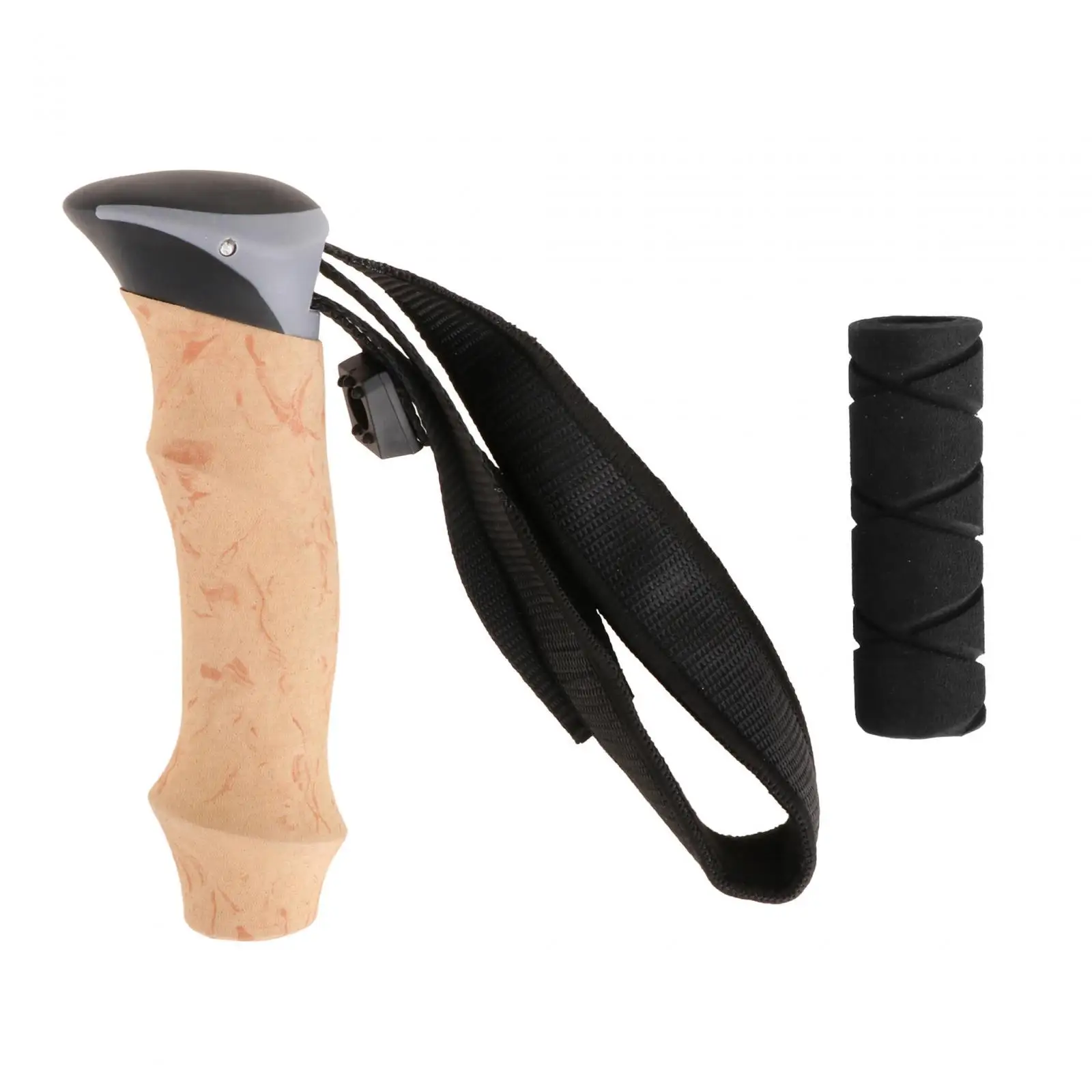 Trekking Pole Handle Lightweight with Hand Strap Attachment Converter Walking Trekking Pole Handle Lightweight with Hand Strap Attachment Converter Walking
