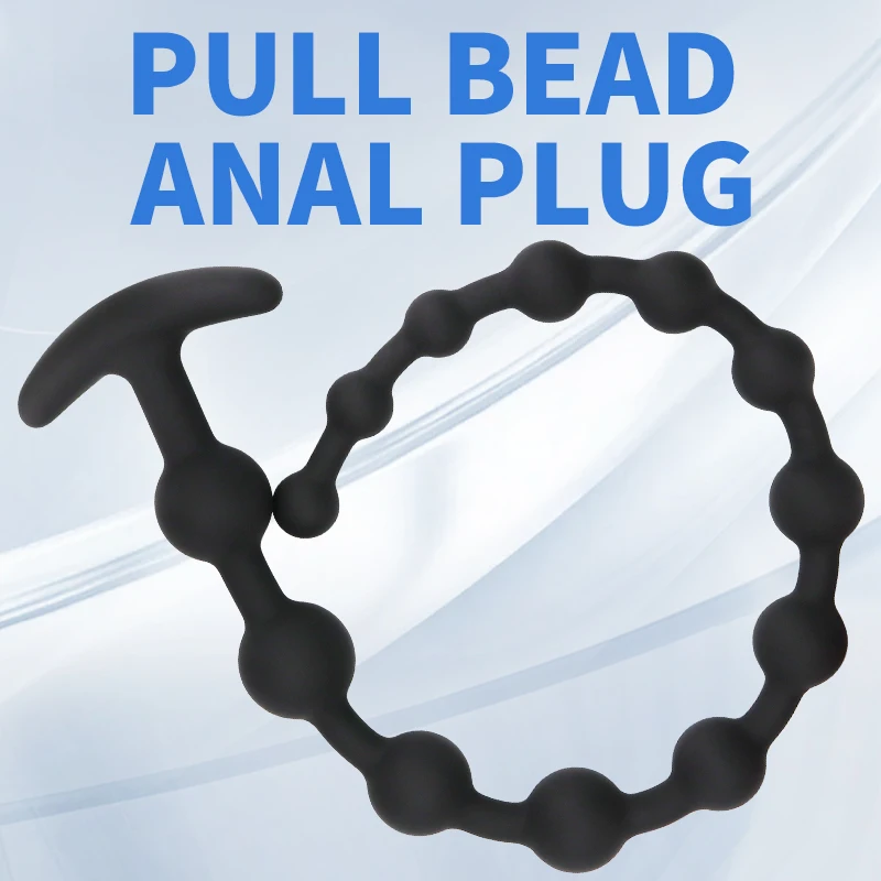 Longes perles anales en silicone plug pour plaisir intime_voghion.com