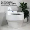 12V Urine Diverting High Capacity Waterless Composting Toilet Material Polypropylene (PP) 26.5"L x 18"W 5