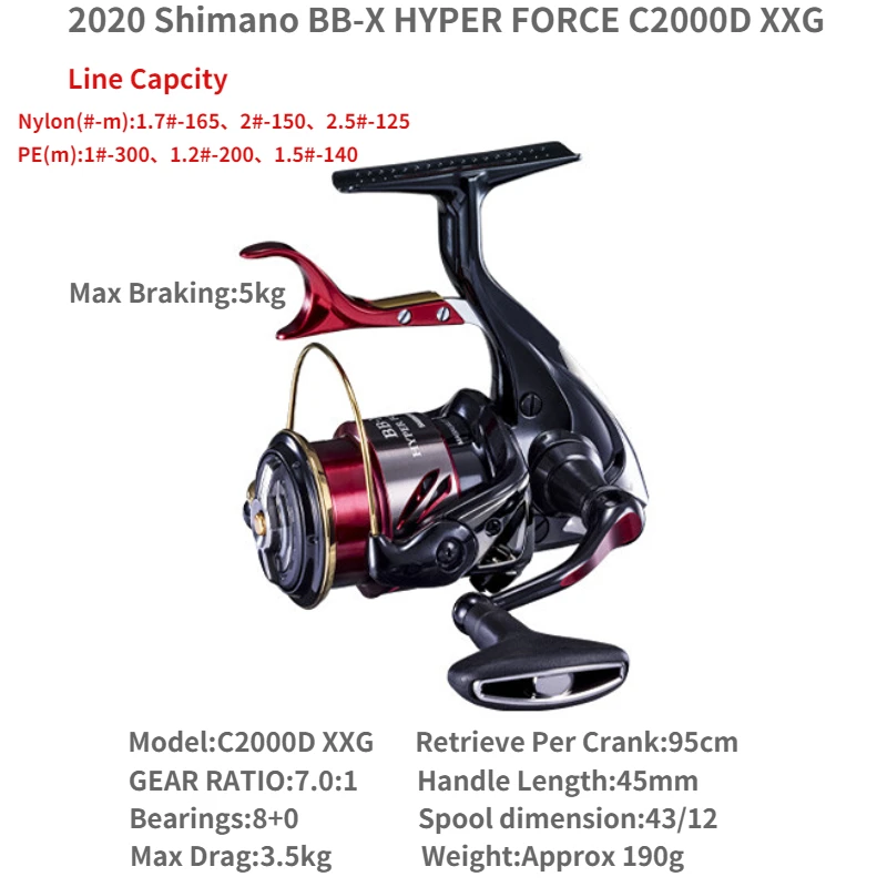 SHIMANO BB-X HYPER FORCE 2500DXG