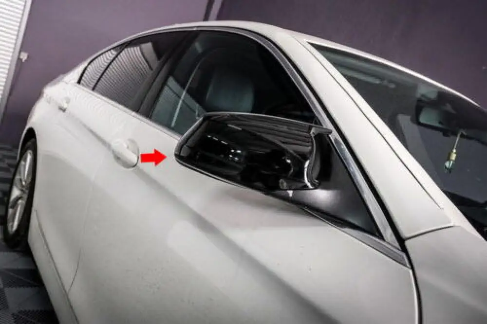 Rearview Mirror Cover Gloss Black For BMW 5 Series F10 F11 2011-13
