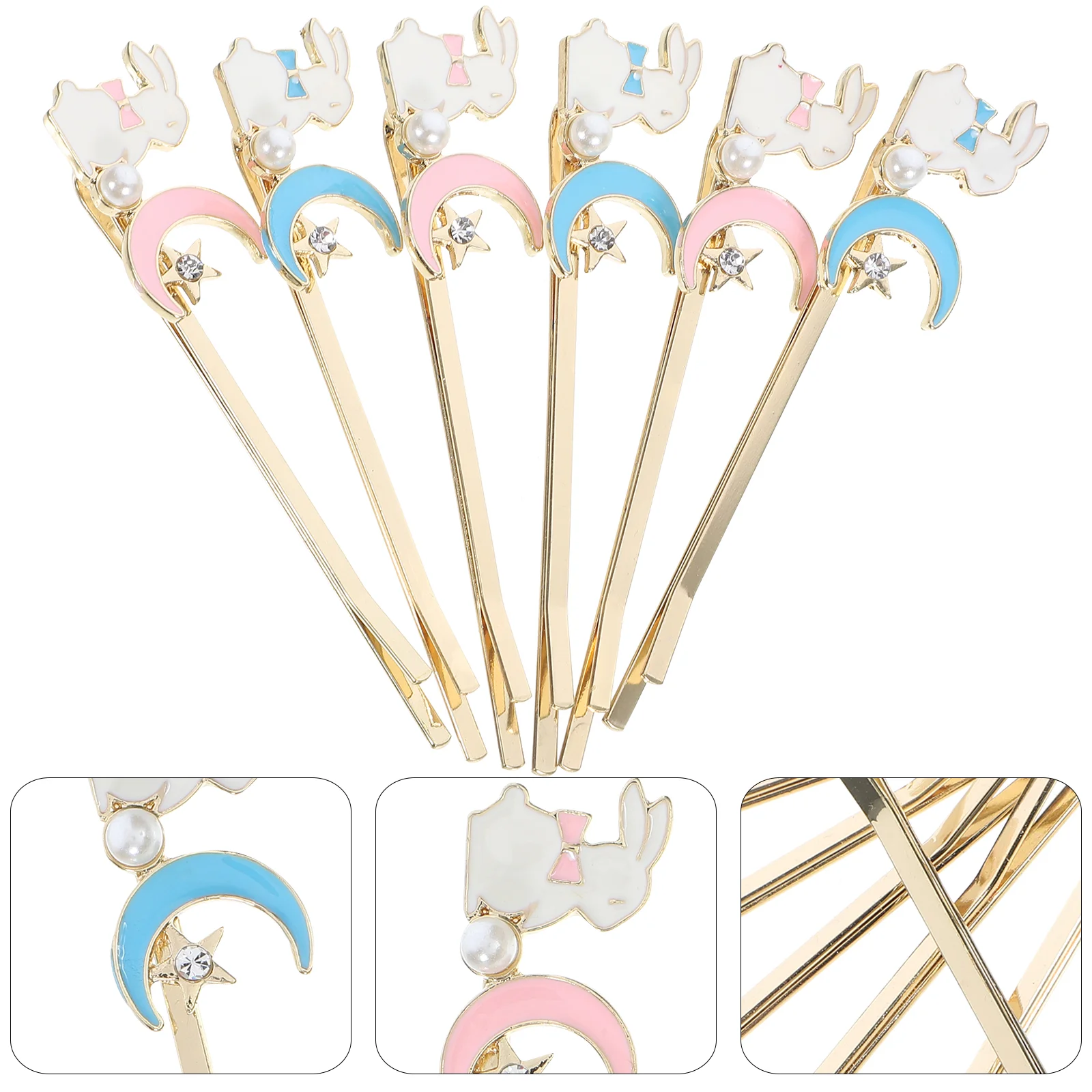 

Bunny Hairpin Easter Clips for Women Barrettes Bobby Jewelry Decorations Accessories