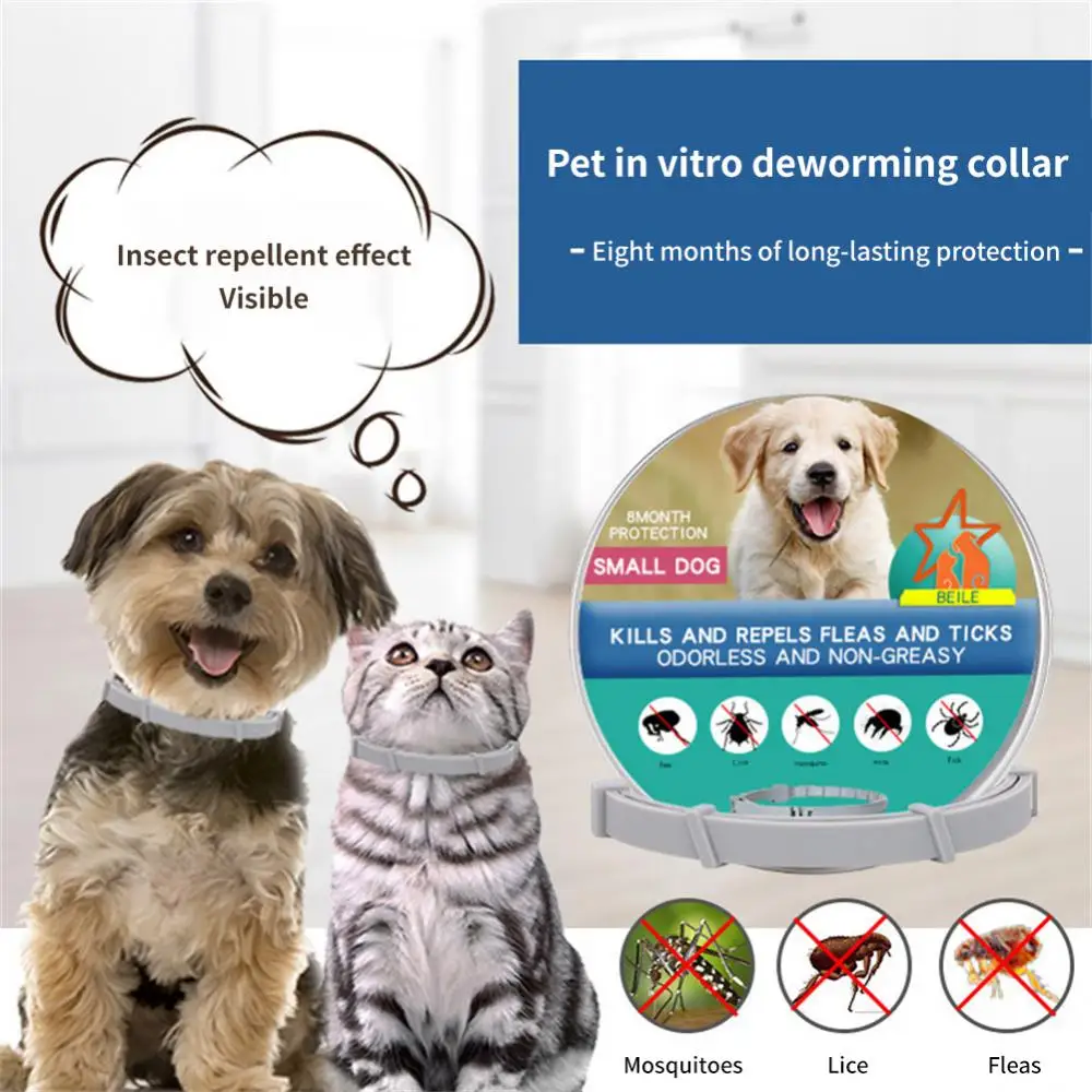 Title 2, Pet Dog Cat Collar Anti Flea Mite Lice Insectic...