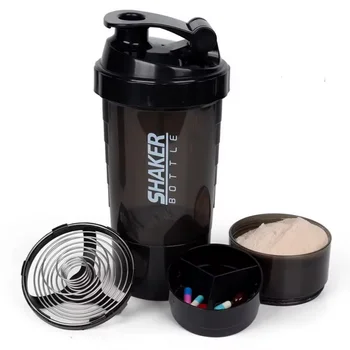 3-Layer Protein Shaker Bottle 1