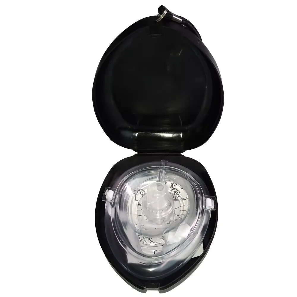 First Aid Mask 1pcs Professional CPR Breathing Mask Protect Rescuers Artificial Respiration Reuseable One way Valve
