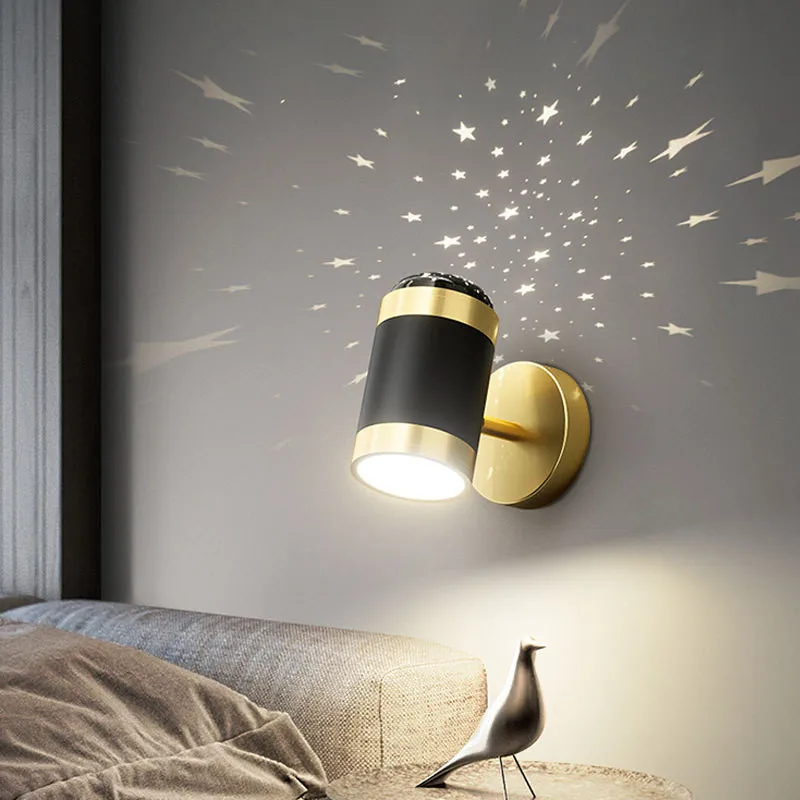 

Nordic Light Luxury Romantic Starry Sky LED Lights Fixture for Modern Living Room Decor Bedroom Corridor Room Indoor Wall Lamps