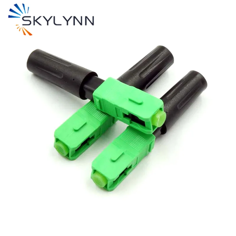 100 PCS Per Box 58mm SC Fast Conector Quick Cold Connector, SC/APC SC/UPC For Drop Cable