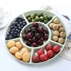 6-Compartment Food Storage Tray Fruit Snack Plate Appetizer Serving Platter 1