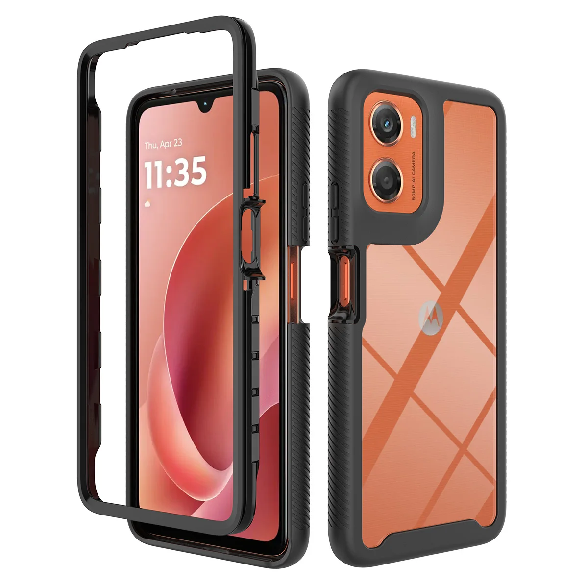 Shockproof Clear TPU Bumper Rugged Phone Case, Protective Cover