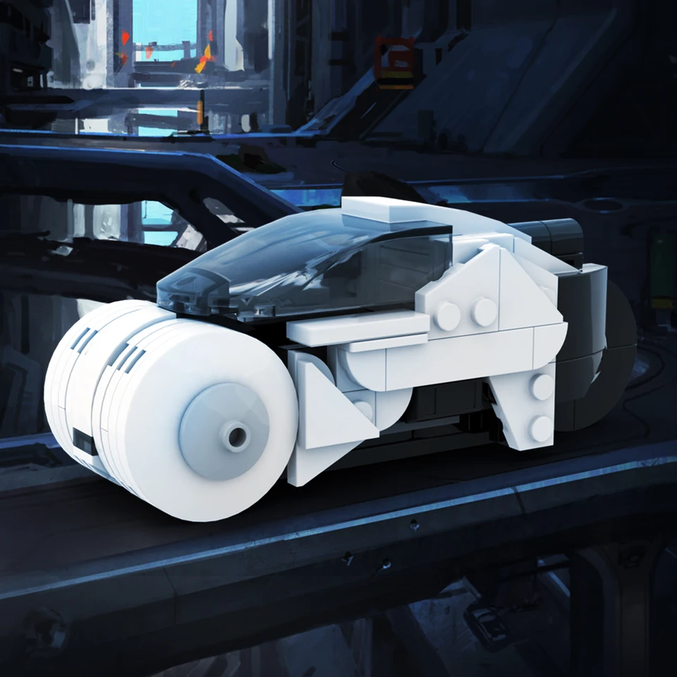 Gobricks-MOC 트론: 레거시 케빈 플린의 라이트 사이클 모델, 레이싱 모터 빌딩 블록, 교육 키트, 어린이 장난감 선물 -  AliExpress