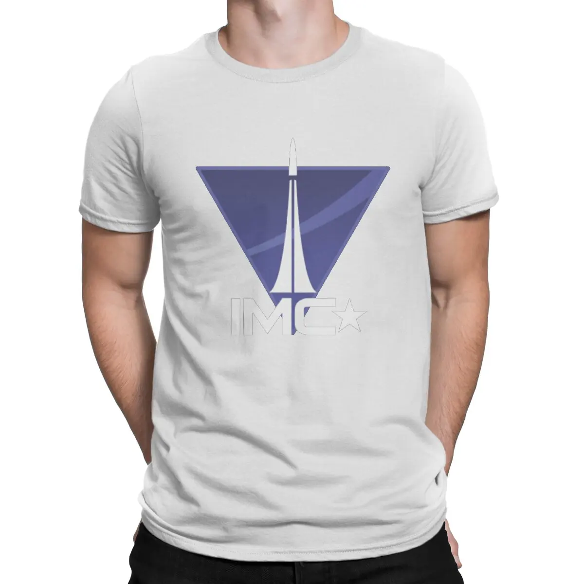 Camisetas IMC de Interstellar Manufacturing Corporation para hombre, camisetas Titanfall de algodón puro, camisetas de manga corta con cuello redondo.