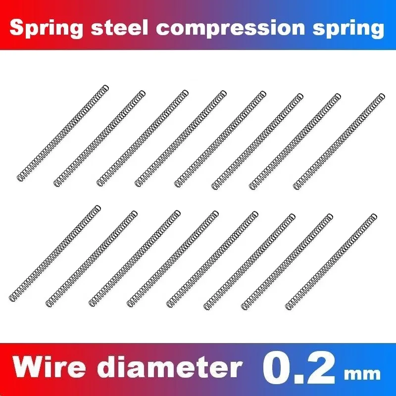 Spring steel compression spring Micro return spring Wire diameter 0.2mm ...