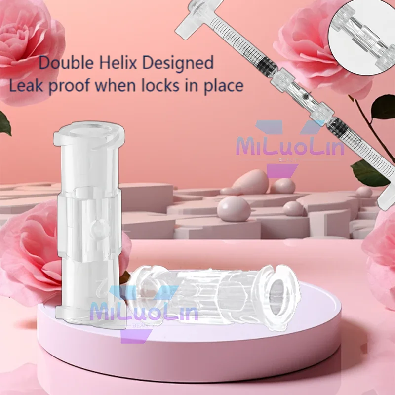Transparent Coupler Luer clear coupler Clear Female to Female Coupler Luer Syringe Connector thread conversion straight through