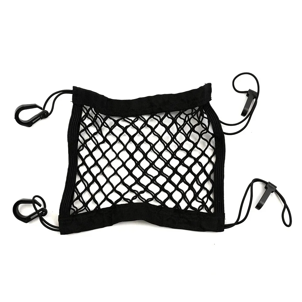 Motorcycle Quick-Release Cargo Net-UV Resistant Elastic Mesh with Metal Hooks for Bike/Scooter Accessories