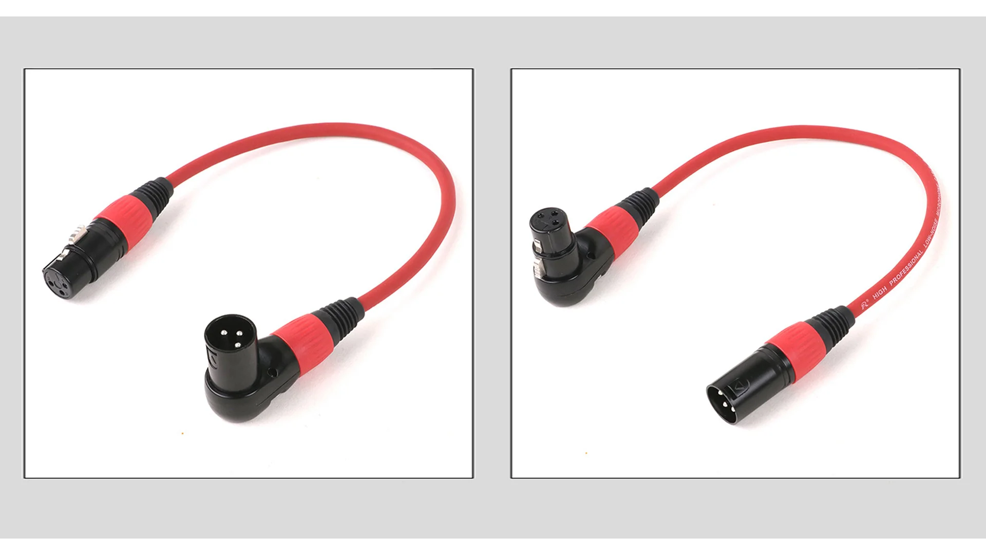 1 Stück 3-poliges rechtwinkliges XLR-Stecker/Buchse XLR-Patchkabel, 3-poliges XLR-Stecker/Buchse, farbiges Kabel für Mikrofonmischer, 0,3 m - 25 m – Detail 9