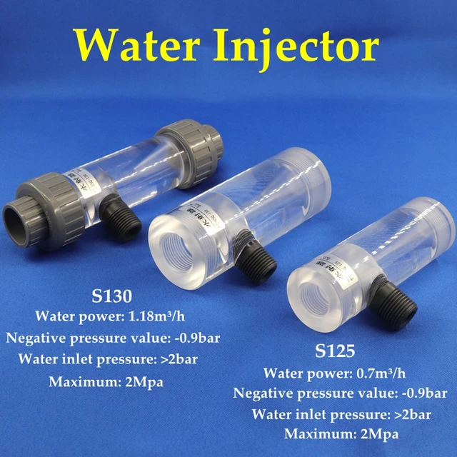 DN15/DN20 Venturi Plexiglas Wasser Injektor PMMA Negative Druck Saug-Adapter  Injektion Spritze Wasser Behandlung Zubehör - AliExpress