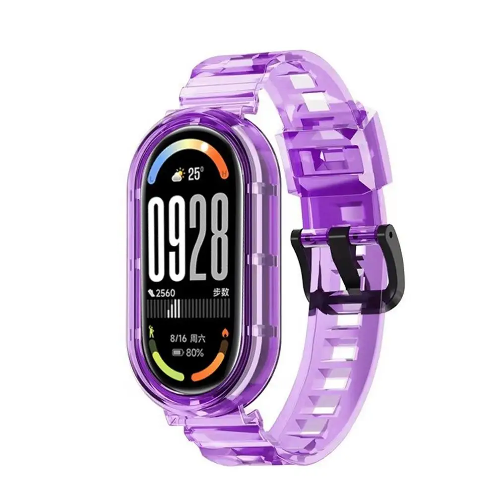 Transparent TPU Strap - Clear Soft Sport Wristband, Sweatproof Smartwatch Accessory