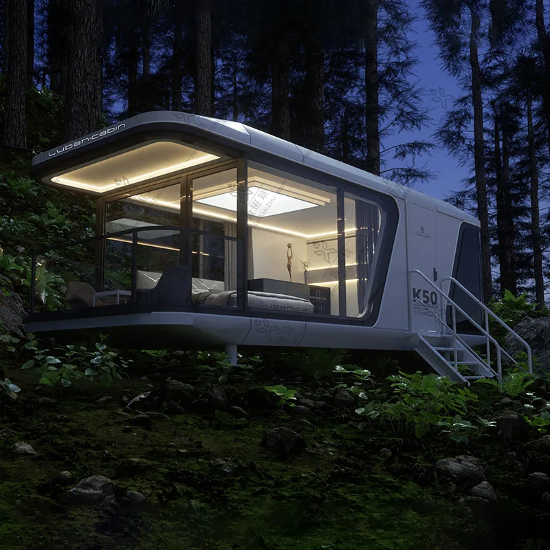 Modern 40ft Tiny House Pod Waterproof Prefab Mobile Villa Office Living ...