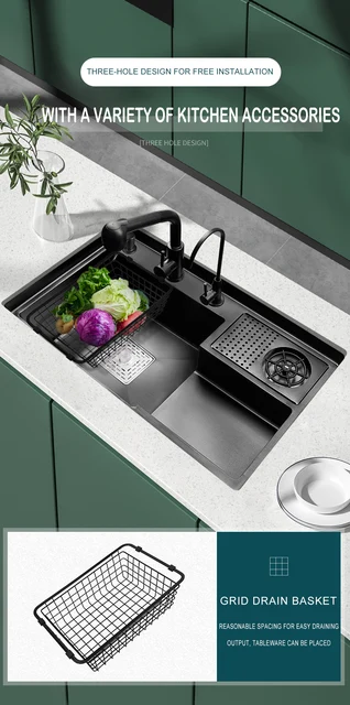 Sink for kitchen topzero Hypnos hp860.500.15 (possibility of installation  by either side; drains on the wing; complemented by a sink) - AliExpress