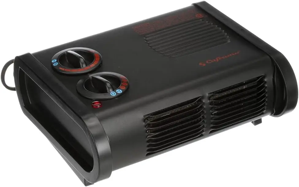 North Heater. Low Profile, Quiet, Powerful Heater for Work and Home. Black, 11.25" x 8" x 5" (9206CABBX)