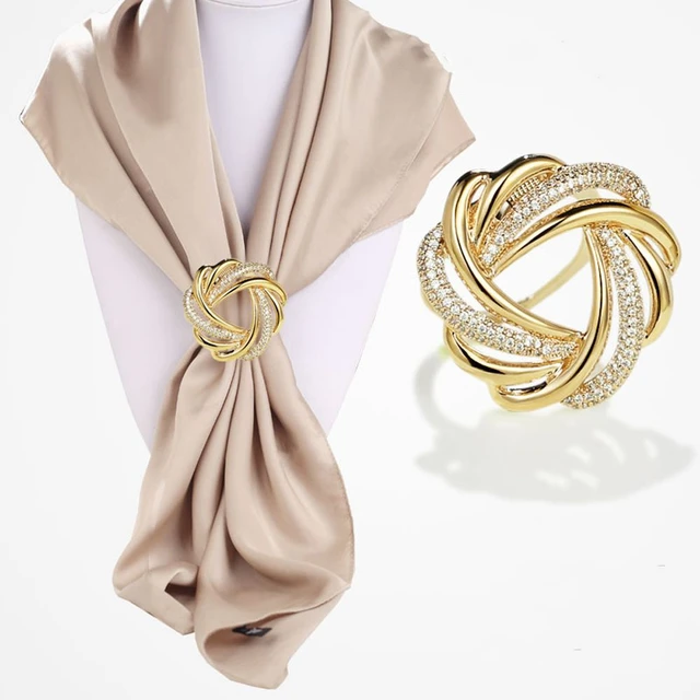 Scarf Accessories Clips, Silk Scarf Buckle Ring