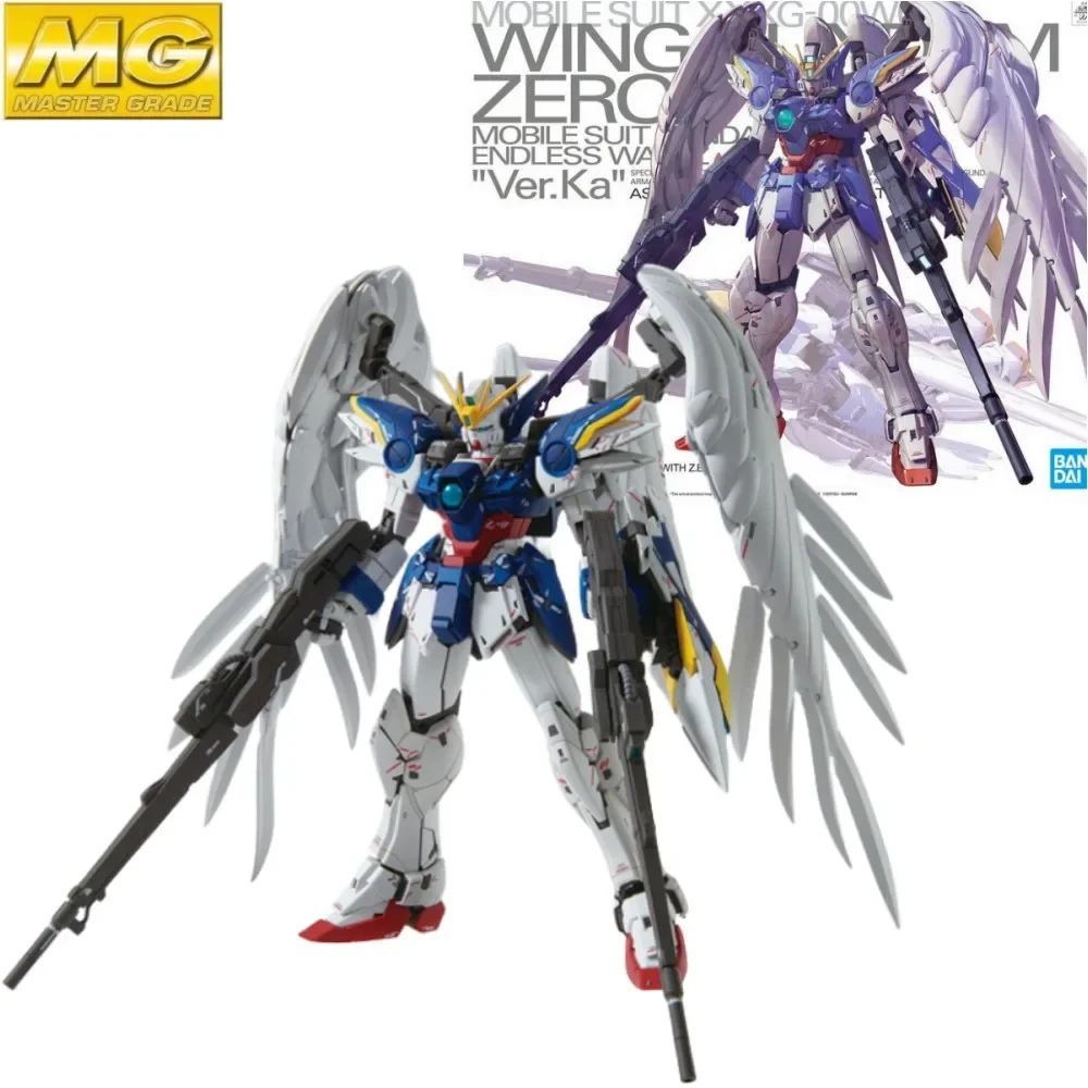 

Bandai W-Gundam Zero Custom XXXG-00W0 Anime Counterattack To The Model Image Game Action Figures Pvc Kit Toys for Birthday Gift