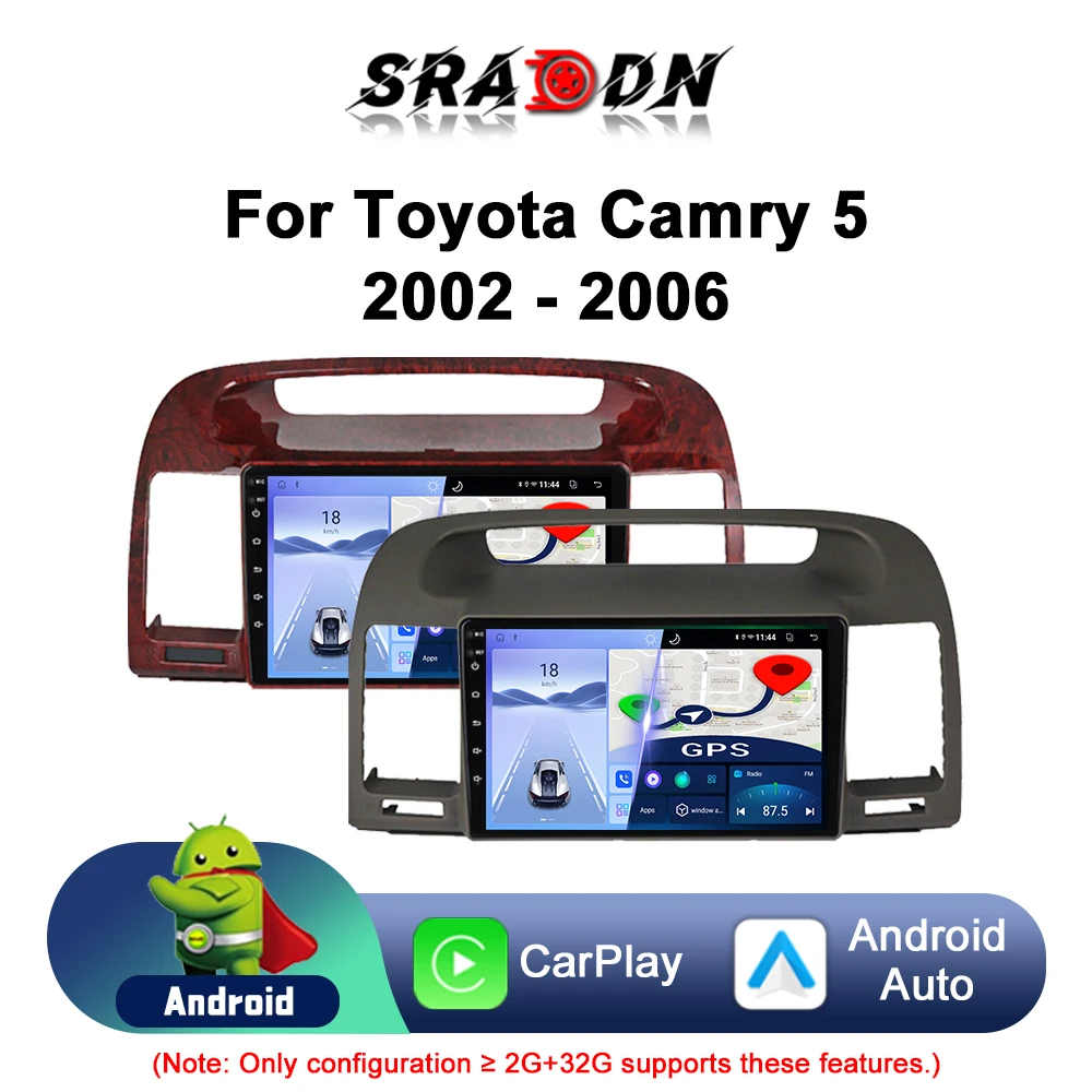 

Для Toyota Camry 5 XV 30 2001 2002 2003 2004 2005 2006 Android автомобильный радиоприемник мультимедийный плеер навигация GPS Carplay сенсорный экран