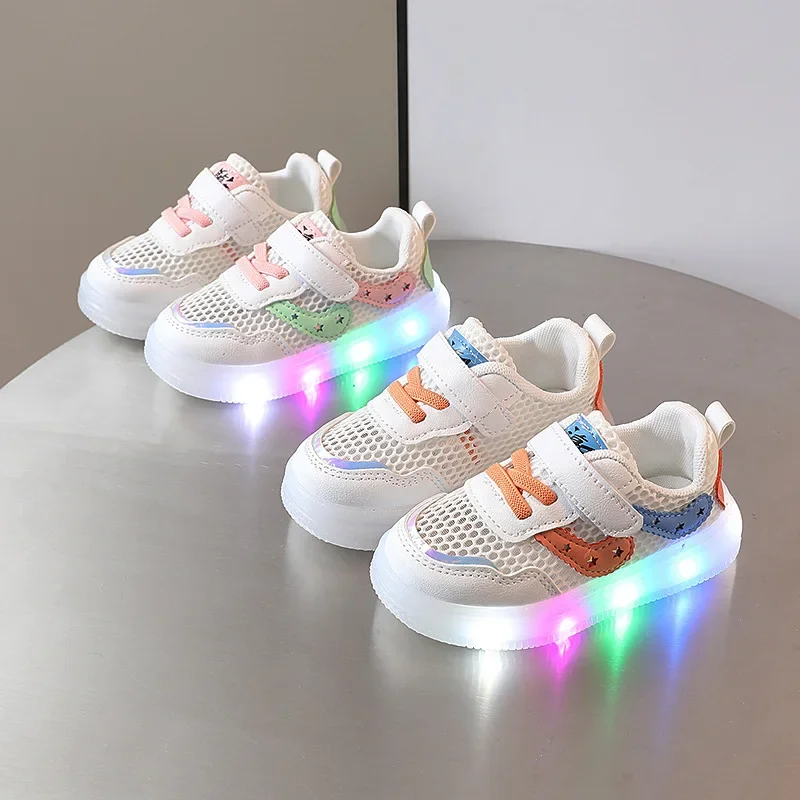 Child Shoe Boys Girl Led Light Sneakers Glowing Shoe Kids Soft Soled Breathable Casual shoes Infant Toddler Baby Shoes Tenis sports shoes baby shoes kids sneakers kids shoes kids sports shoes