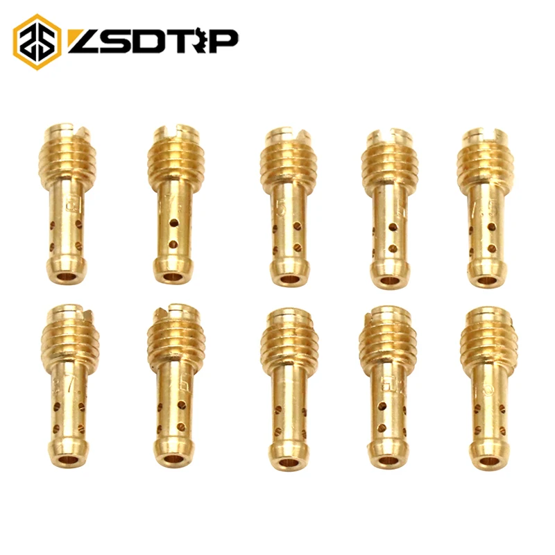 Фото ZSDTRP 10 шт. карбюратор для мотоцикла Idle Pilot Jet для MIKUNI VM/TM/TMX VM22/210 карбюратор №1