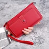 Women Long Wallet RFID Function Large Capacity Zipper Clutch Bag Phone Pocket Coin Pouch Card Holder PU Leather Money Purse 3