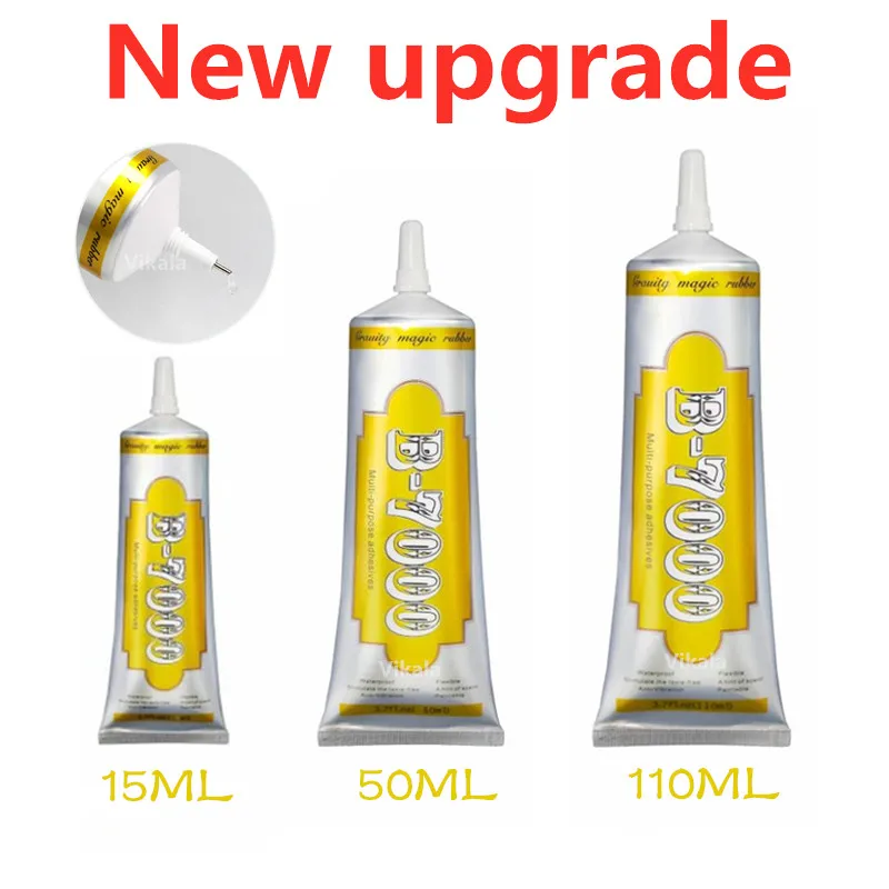 Super Glue B7000 15/25/50/110ml Mobile Phone Screen Adhesive Telephone Glass Glue Repair Point Diamond Jewelry Diy Glue