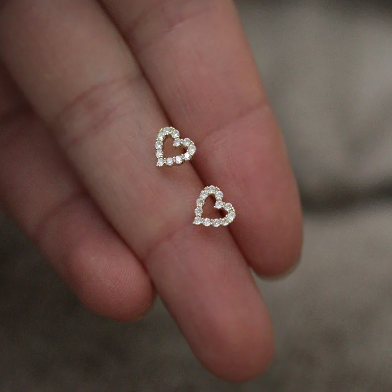 Multiple Style Earrings for Women Mini Zircon Candy Sweet Stud Ear Girls Flower Hypoallergenic Piercing Jewelry Fashion Gifts
