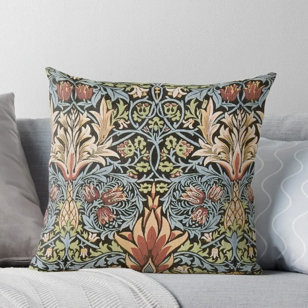 

william morris floral arts and crafts Throw Pillow anime girl christmas pillow case Decorative pillowcase