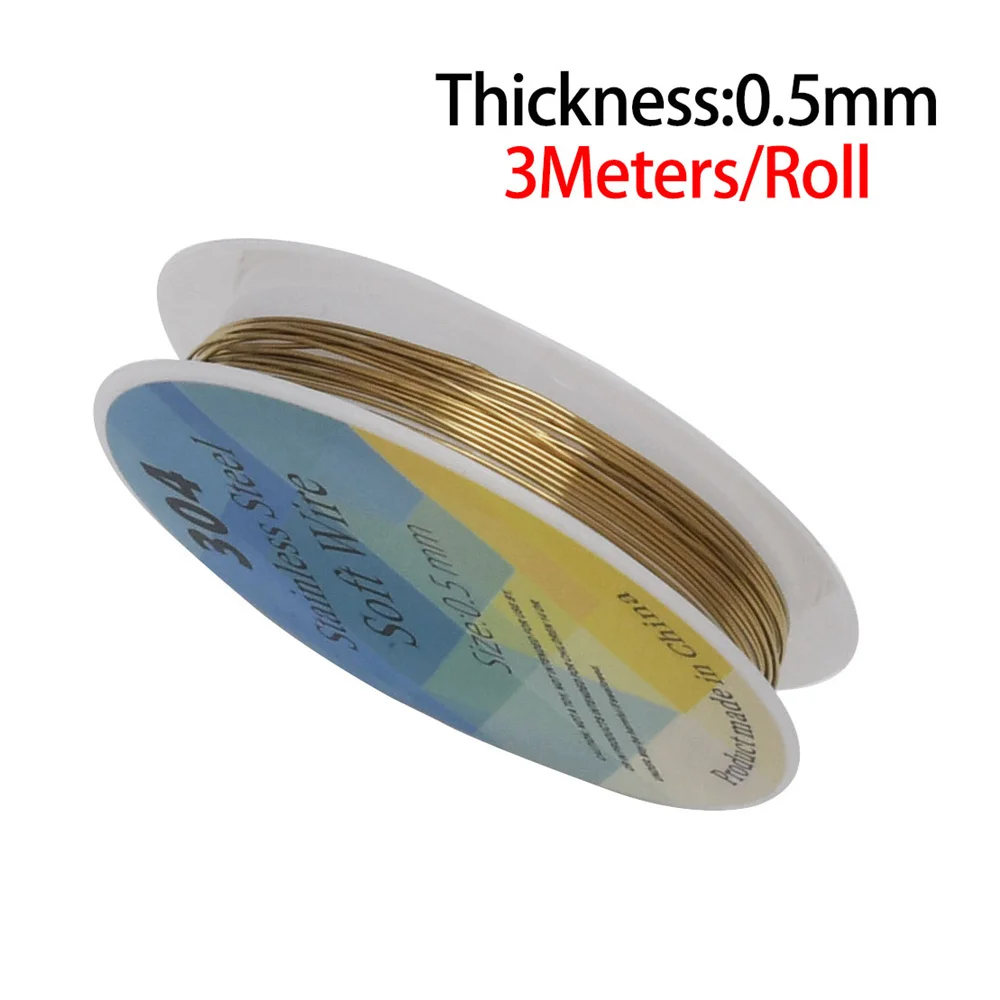 3-20Meters 304 Stainless Steel Wire PVD Coated Gold Wire 2