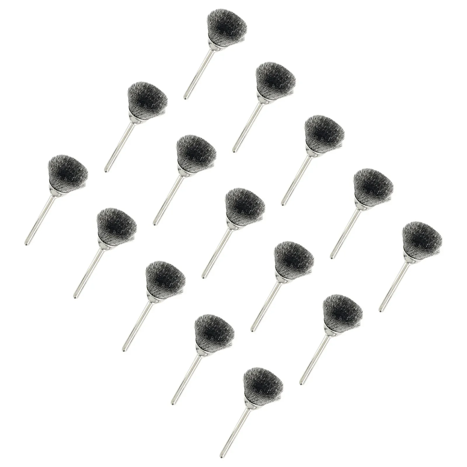 Rotary Tool Wire Brush Cleaning Derusting Grinding Polishing Rotary Tool Accessories Wire Brushes 15mm 3.0mm Shank