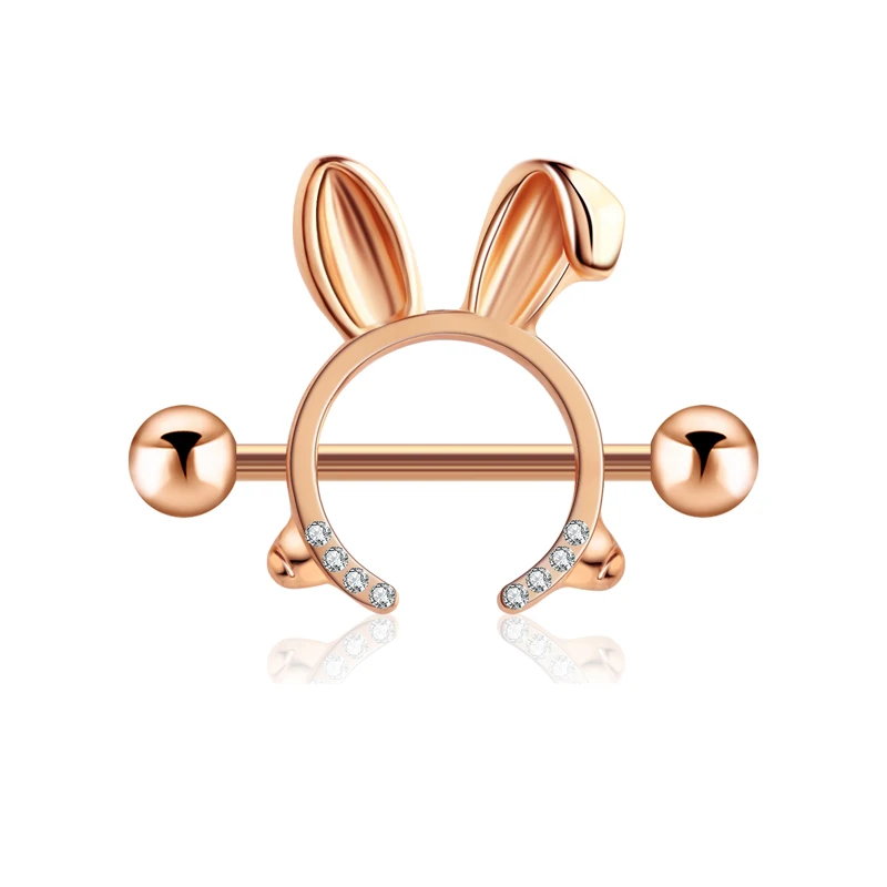 1 Pair Heart Barbell Nipple Ring Piercing Helix Piercing Sexy Nipple Jewelry High Quality Zircon Nipple Rings For Women Oreja